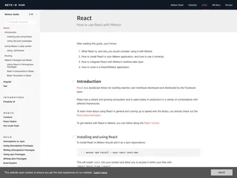 React Packages screenshot