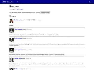 Mern Boilerplate screenshot