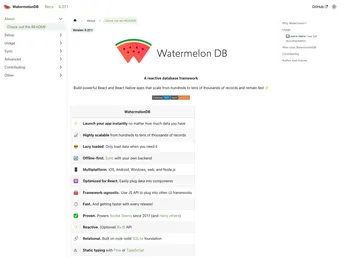 WatermelonDB screenshot