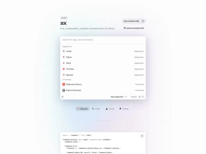 Cmdk screenshot