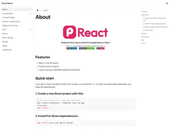 Pixi React screenshot