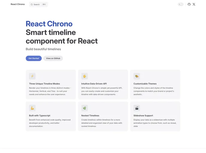 React Chrono screenshot