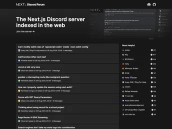 Nextjs Forum screenshot