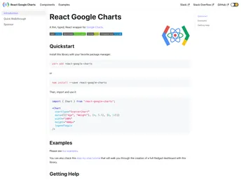 React Google Charts screenshot