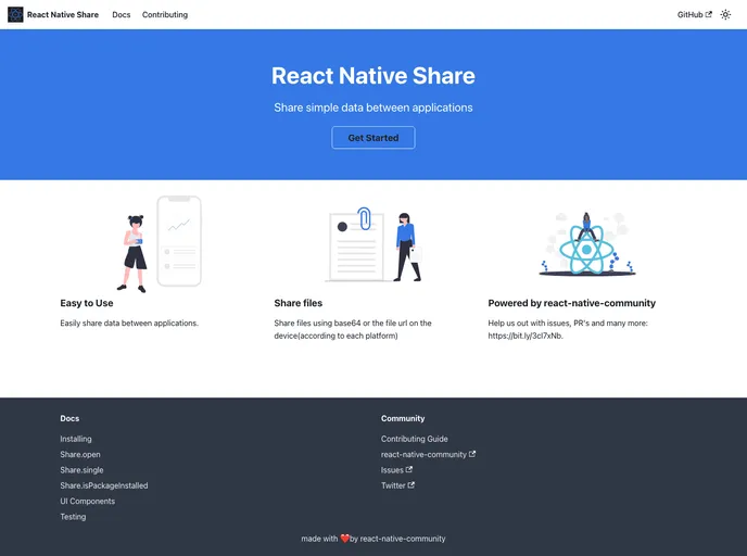 React Native Share screenshot