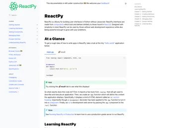 Reactpy screenshot