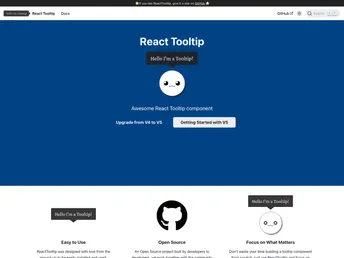 React Tooltip screenshot