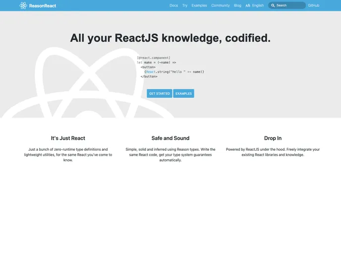 Reason React screenshot