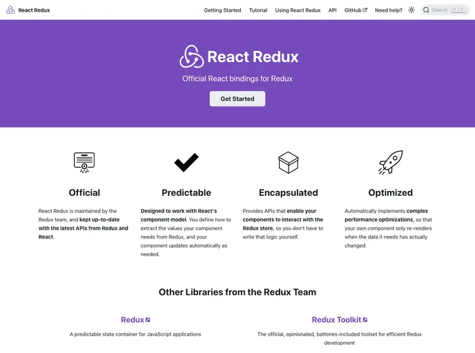 React Redux screenshot