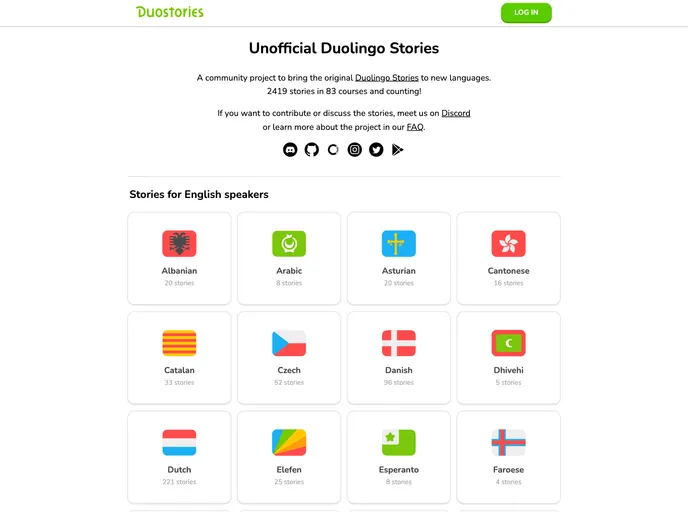 Unofficial Duolingo Stories screenshot