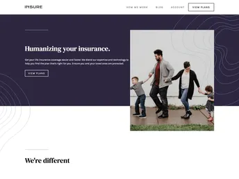Insure Landing Page_frontend_project screenshot