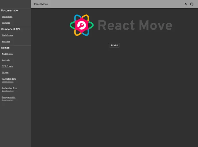 React Move screenshot