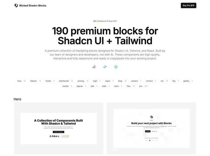 Shadcnblocks.com - 200+ Pro Shadcn Blocks screenshot