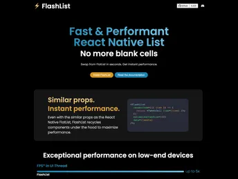Flash List screenshot