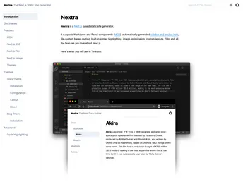 Nextra screenshot
