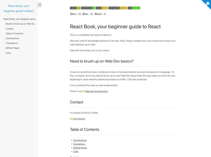 React Book screenshot