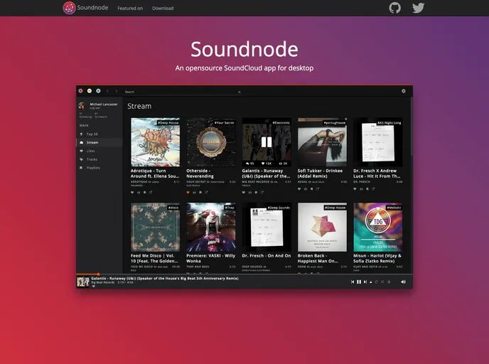 Soundnode App screenshot