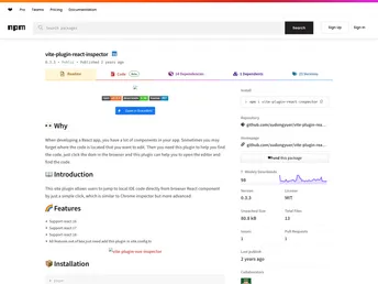 Vite Plugin React Inspector screenshot