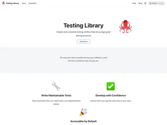 Testing Library Docs screenshot