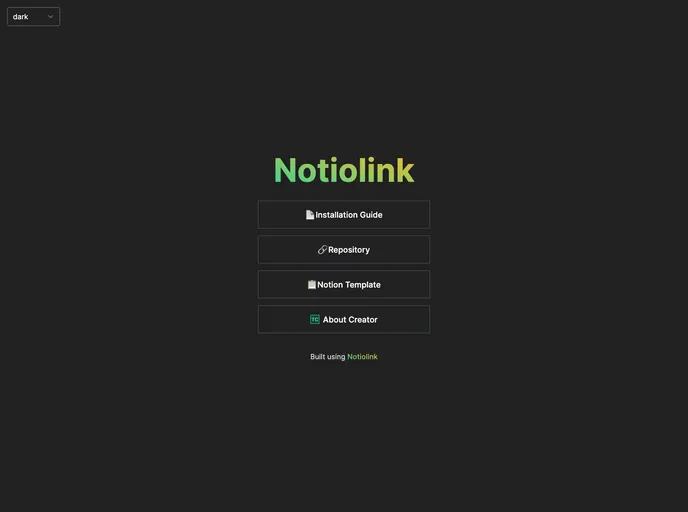 Notiolink screenshot