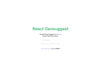 React Geosuggest screenshot