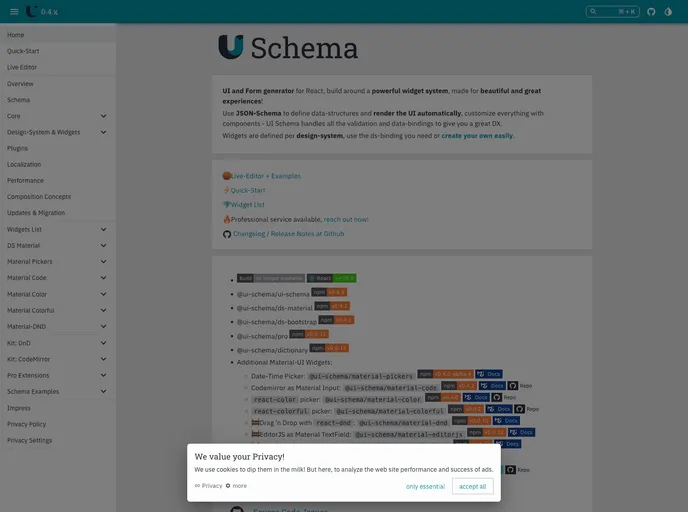 Ui Schema screenshot