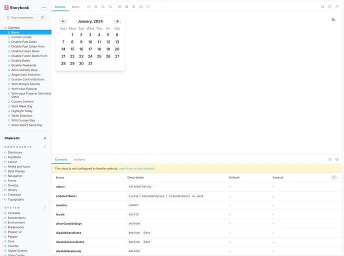 Datepicker screenshot