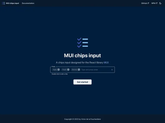 Mui Chips Input screenshot