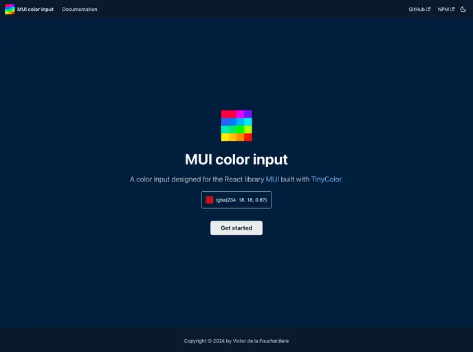 Mui Color Input screenshot