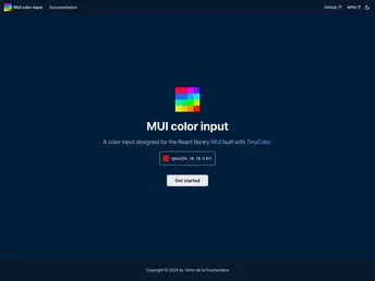 Mui Color Input screenshot