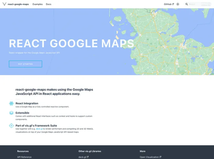 React Google Maps screenshot