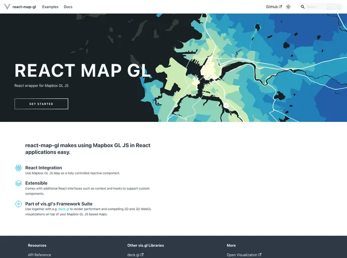 React Map Gl screenshot