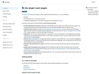 Vite Plugin React Pages screenshot