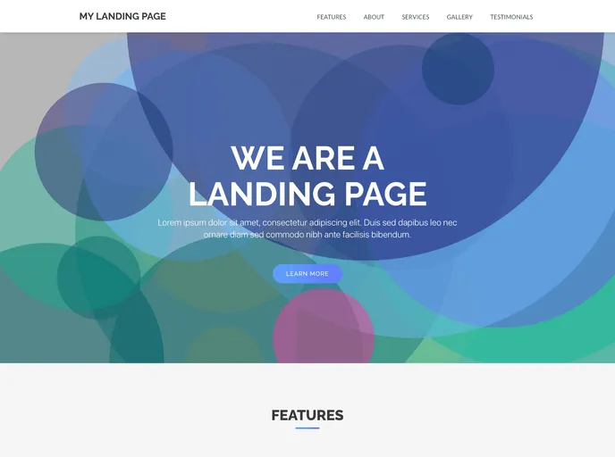 Mylandingpage screenshot